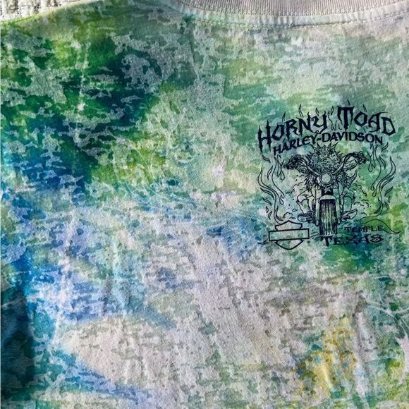 HARLEY Davidson All Over Tattoo Print Baby Tee - Picture 5 of 6